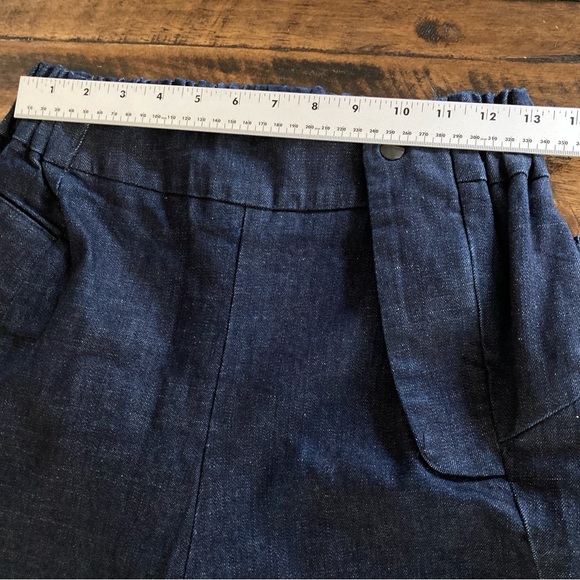 Locker Room Barrel Leg Jeans Raw Hem Cropped High Waist L/XL - Picture 7 of 14